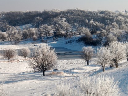Iowa winter landscape